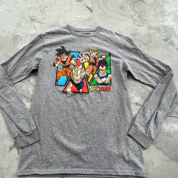 Dragonball Z Graphic Long‎ Sleeve Tee Mens Size Small S - Picture 1 of 5